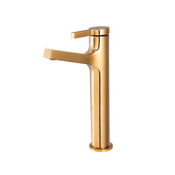 روشویی پایه بلند آوا طلایی براق