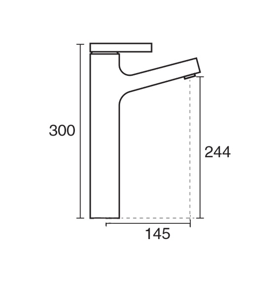 روشویی پایه بلند آوا سایز