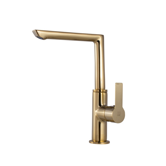 شیر ظرفشویی تاپ لاین ریتا KWC رنگ طلایی براق