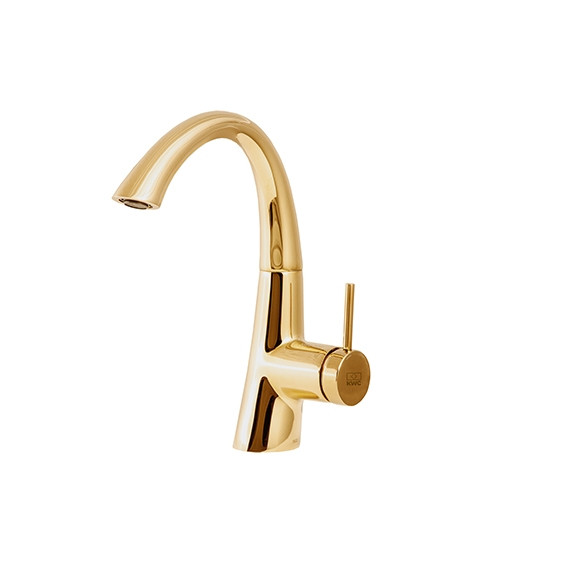 شیر روشویی زو KWC رنگ طلایی براق