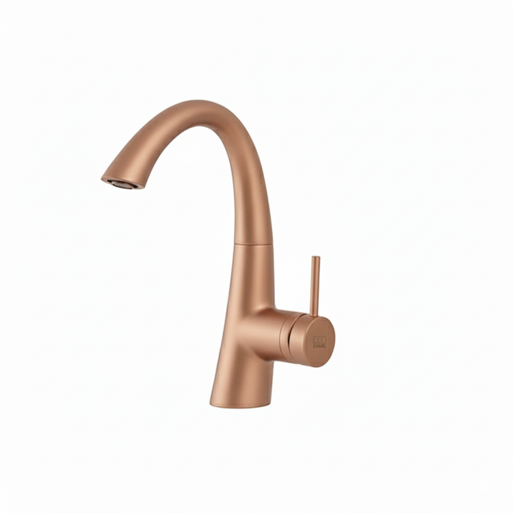 شیر روشویی زو KWC رنگ رزگلد مات