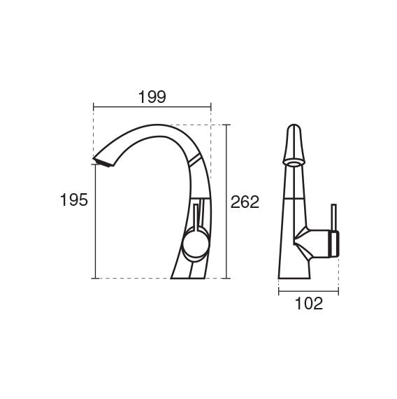 راهنمای نصب شیر روشویی زو KWC
