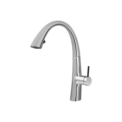 شیر شاوری زو برند KWC رنگ کروم براق