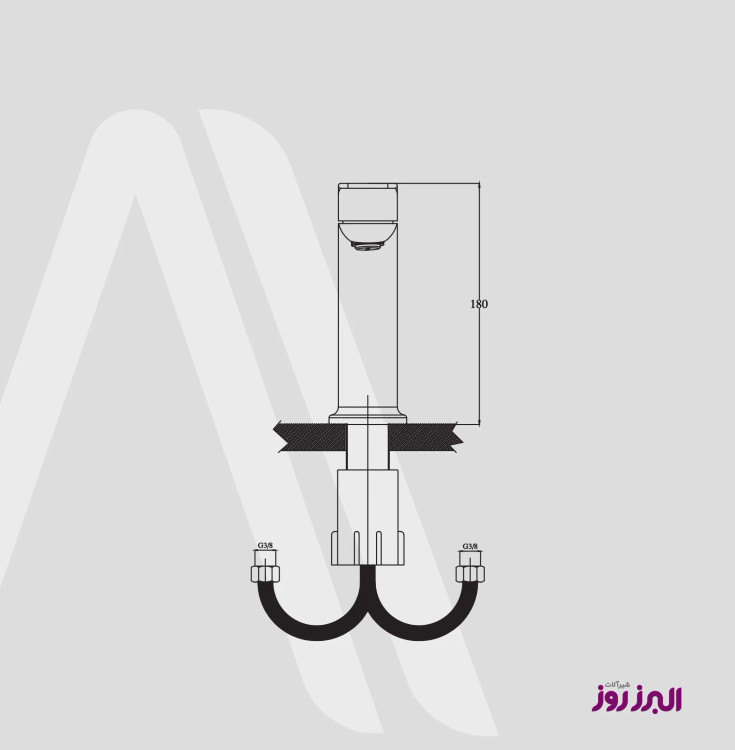 راهنمای نصب شیر روشویی ویزارد البرز روز