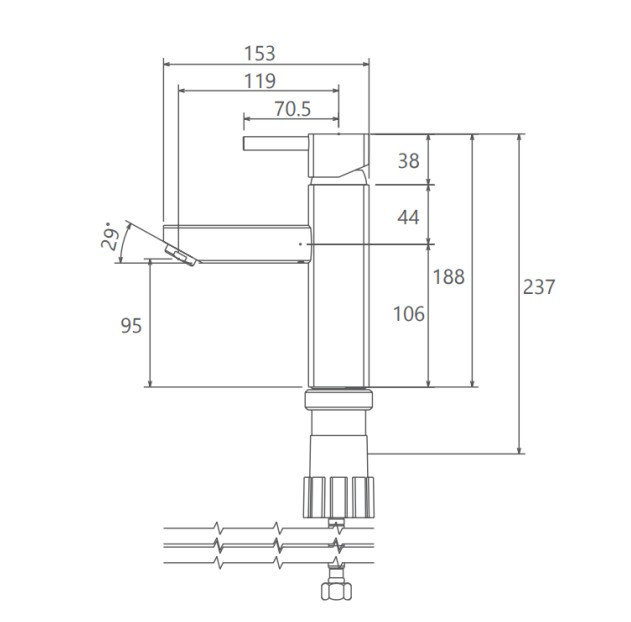 راهنمای نصب شیر روشویی یونیک شودر