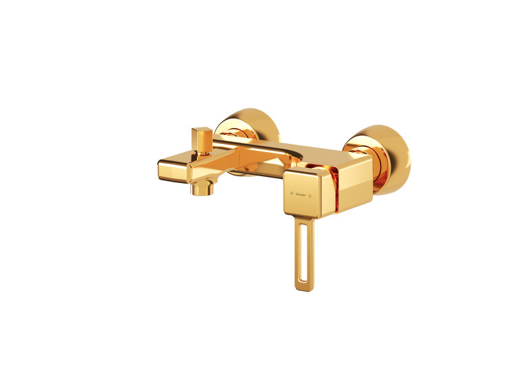 شیل حمام شودر مدل میشل رنگ طلایی براق