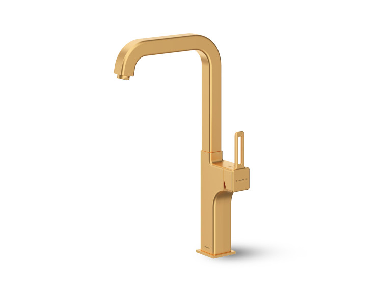 شیر روشویی آشپزخانه میشل رنگ طلایی مات