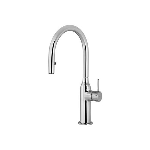 شیر ظرفشویی شاوری سین KWC رنگ کروم براق