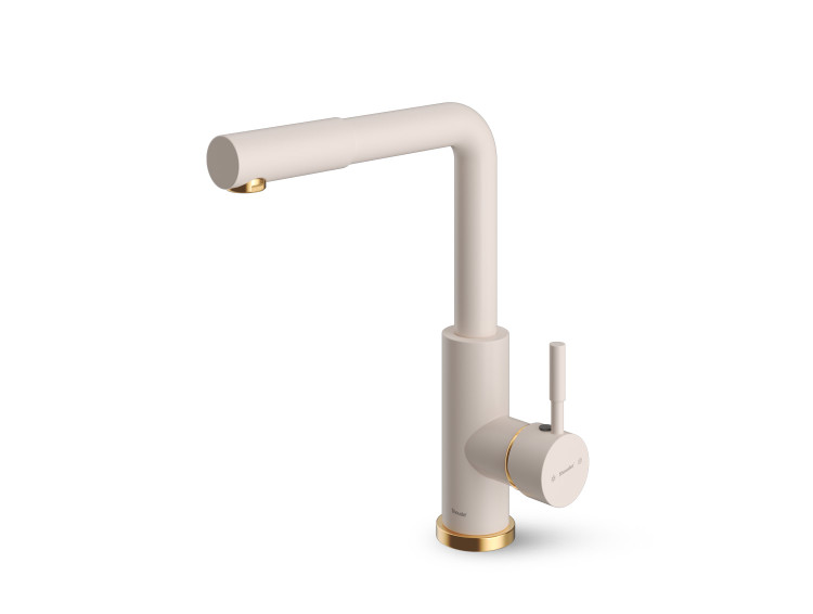 شیر ظرفشویی آشپزخانه مدل مارینو رنگ شیری طلا