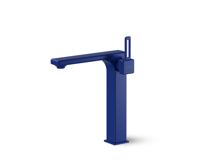 شیر روشویی پایه بلند میشل شودر رنگ سرمه ای